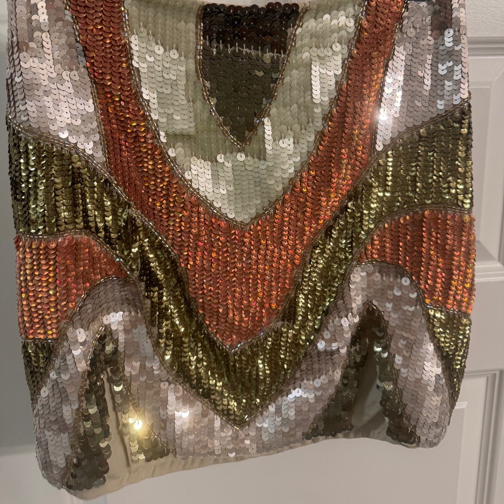 Sparkly mini skirt